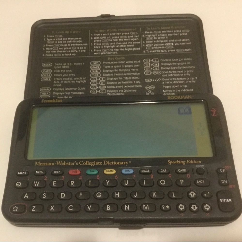 Merriam-Webster Franklin Bookman Electronic Dictionary